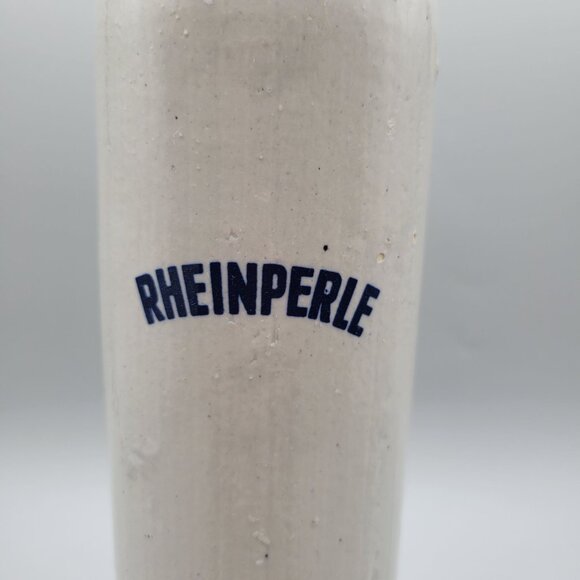 1960s Rheinperle Stoneware Demijohn Wine Bottle Embossed Salt Glaze Germany - Picture 2 of 10